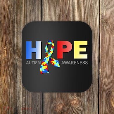Hope For Autism Awareness Tribute Coaster