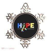 Hope For Autism Awareness Tribute Ornament thumb 0