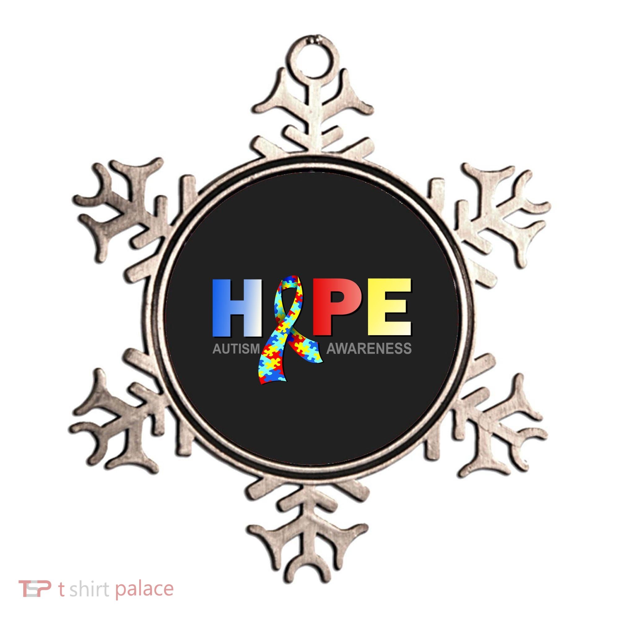 Hope For Autism Awareness Tribute Ornament