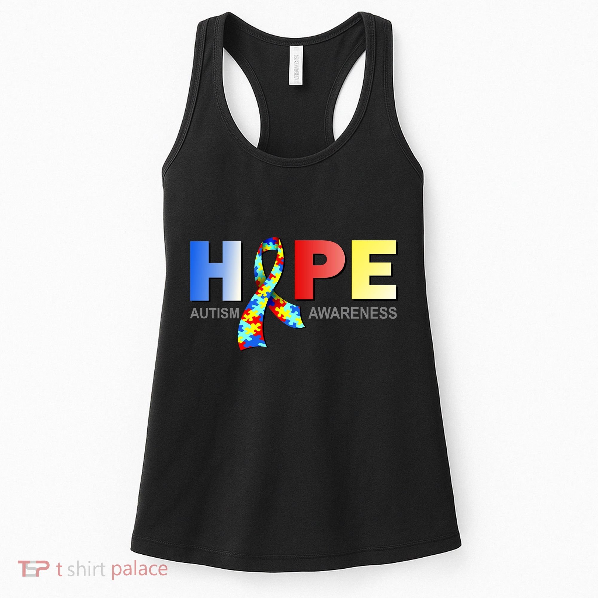 Hope For Autism Awareness Tribute Women's Tank Top