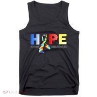 Hope For Autism Awareness Tribute Tank Top thumb 0