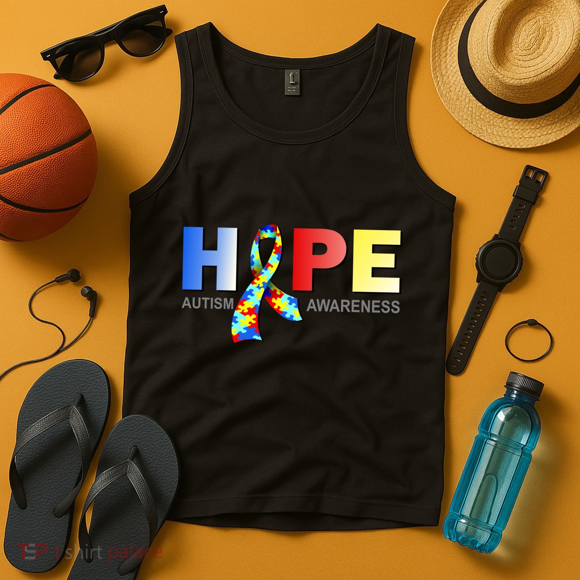 Hope For Autism Awareness Tribute Tank Top
