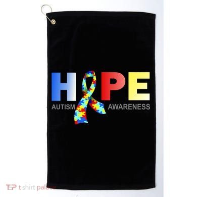 Hope For Autism Awareness Tribute Golf Towel