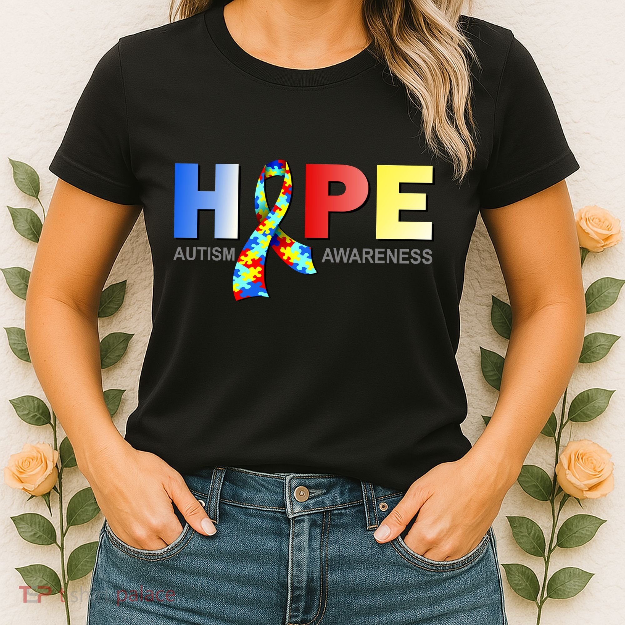 Hope For Autism Awareness Tribute Women's T-Shirt