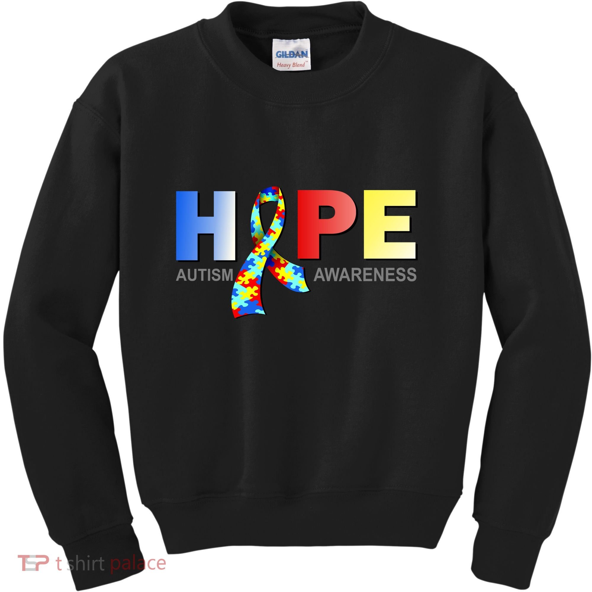 Hope For Autism Awareness Tribute Kids Sweatshirt