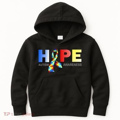 Hope For Autism Awareness Tribute Kids Hoodie