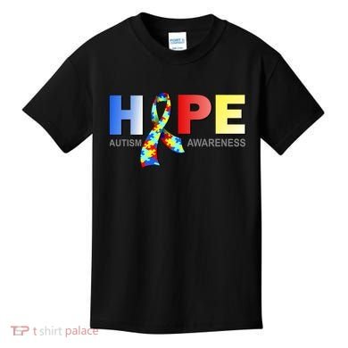 Hope For Autism Awareness Tribute Kids T-Shirt