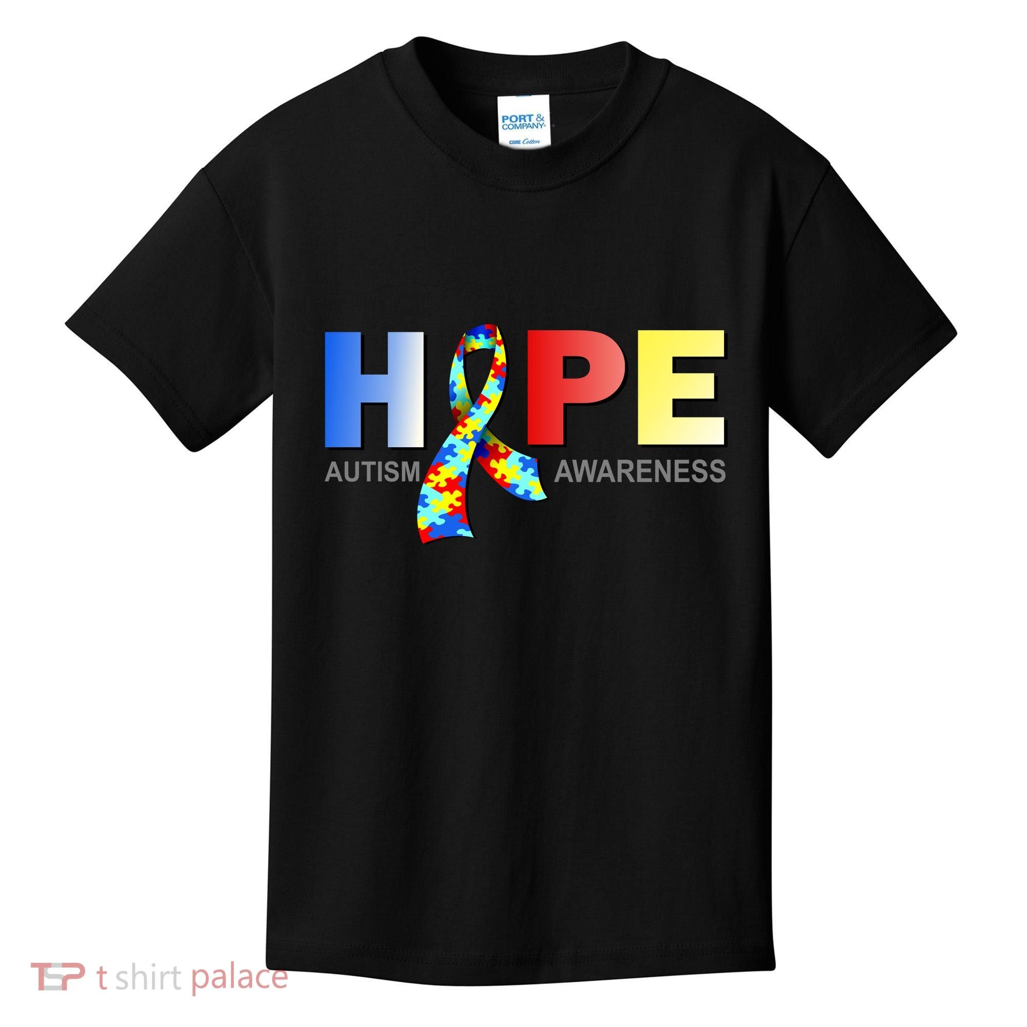 Hope For Autism Awareness Tribute Kids T-Shirt