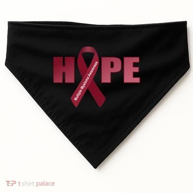 Hope For Multiple Myeloma Awareness Tribute USA-Made Doggie Bandana