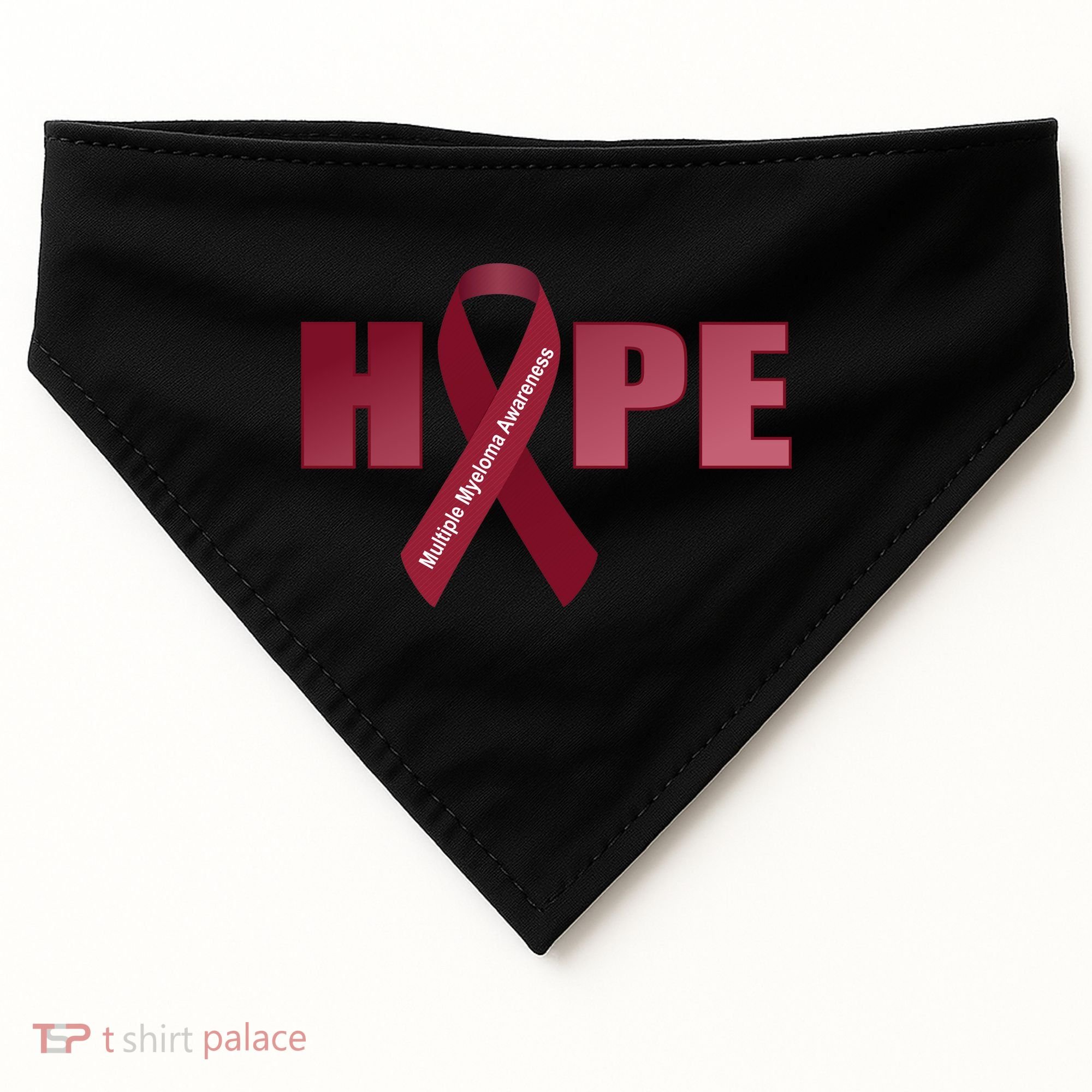Hope For Multiple Myeloma Awareness Tribute USA-Made Doggie Bandana