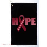 Hope For Multiple Myeloma Awareness Tribute Golf Towel thumb 0