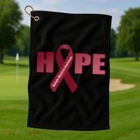 Hope For Multiple Myeloma Awareness Tribute Golf Towel thumb 1