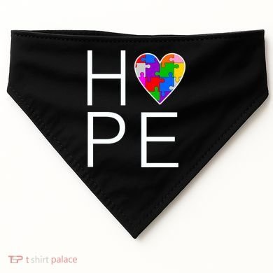 Hope Love Autism USA-Made Doggie Bandana
