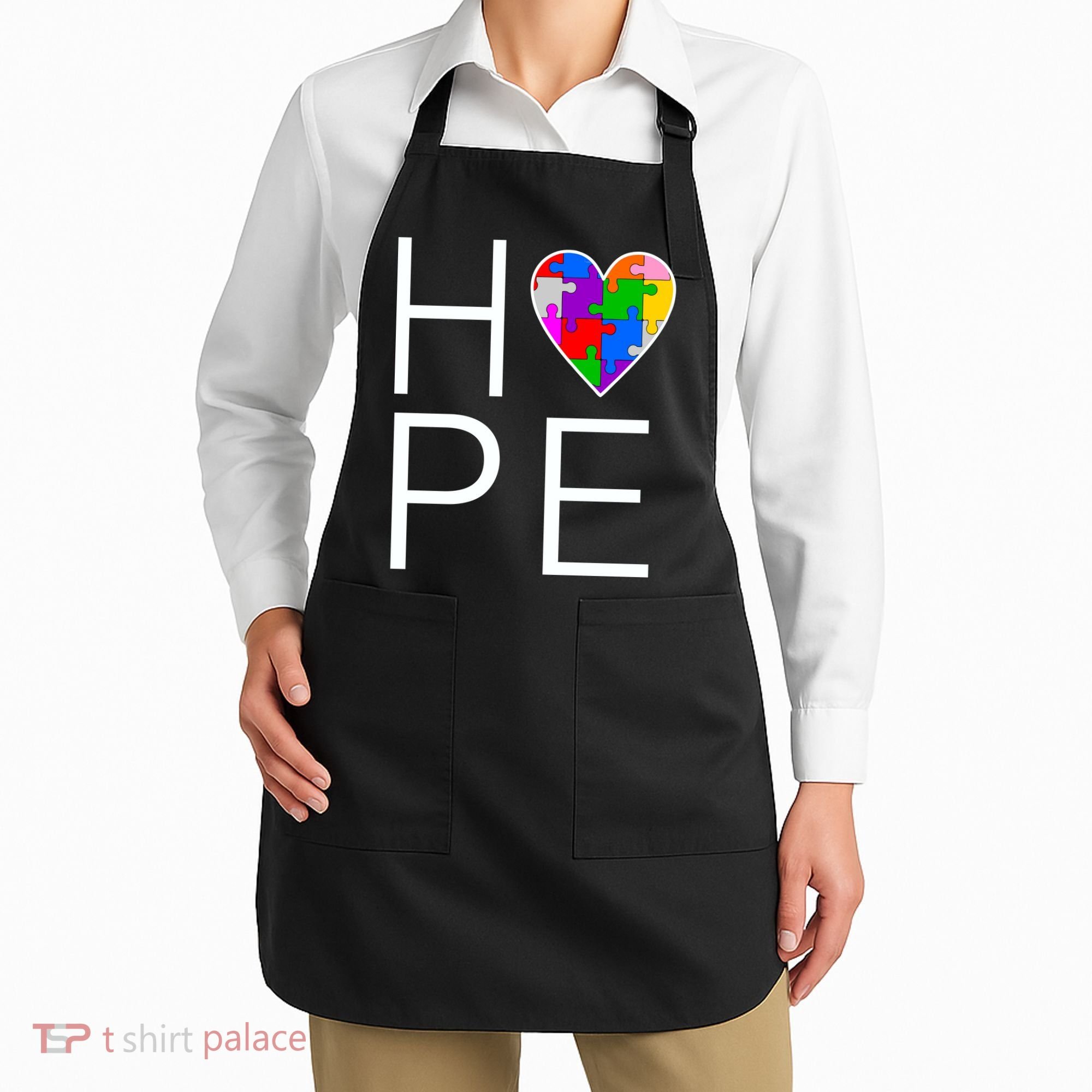 Hope Love Autism Apron