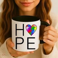 Hope Love Autism Coffee Mug thumb 3