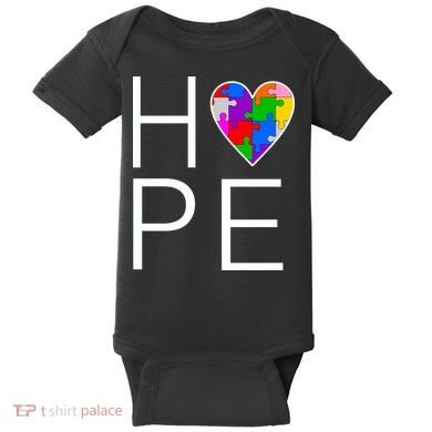 Hope Love Autism Baby Bodysuit