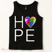 Hope Love Autism Tank Top thumb 2
