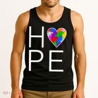 Hope Love Autism Tank Top thumb 3