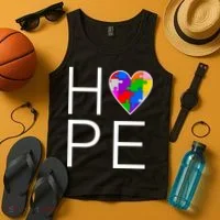 Hope Love Autism Tank Top thumb 4