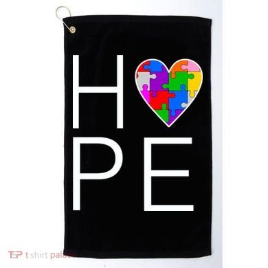 Hope Love Autism Golf Towel