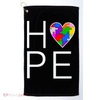 Hope Love Autism Golf Towel thumb 0
