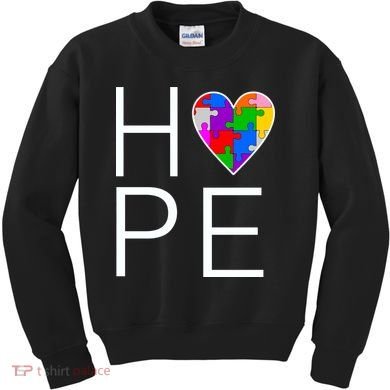 Hope Love Autism Kids Sweatshirt