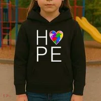 Hope Love Autism Kids Hoodie thumb 3