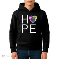 Hope Love Autism Kids Hoodie thumb 4
