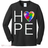 Hope Love Autism Kids Long Sleeve Shirt thumb 0