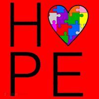 Hope Love Autism Santa Hat thumb 1