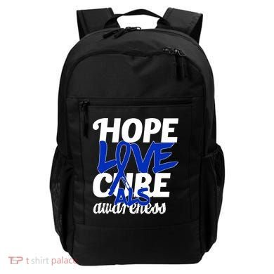 Hope Love Cure ALS Awareness Backpack
