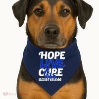 Hope Love Cure ALS Awareness USA-Made Doggie Bandana thumb 1