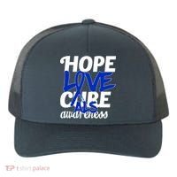 Hope Love Cure ALS Awareness Yupoong Adult 5-Panel Trucker Hat thumb 0