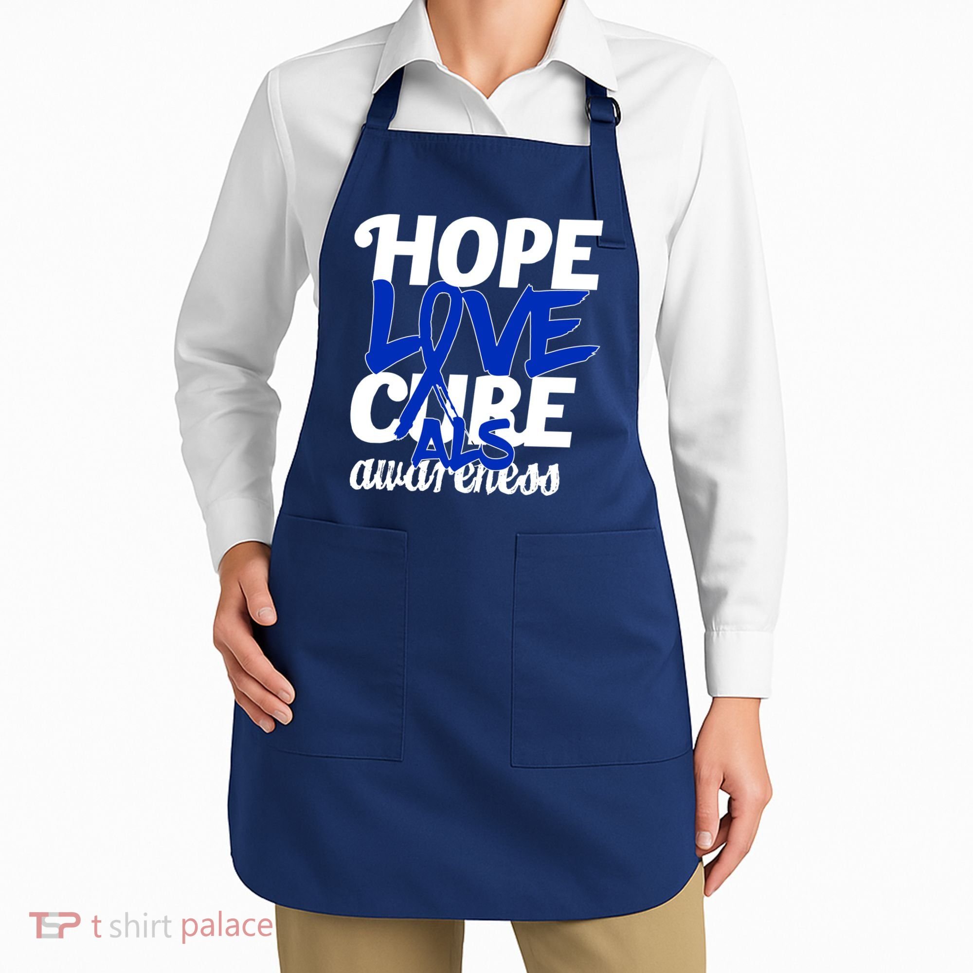 Hope Love Cure ALS Awareness Apron