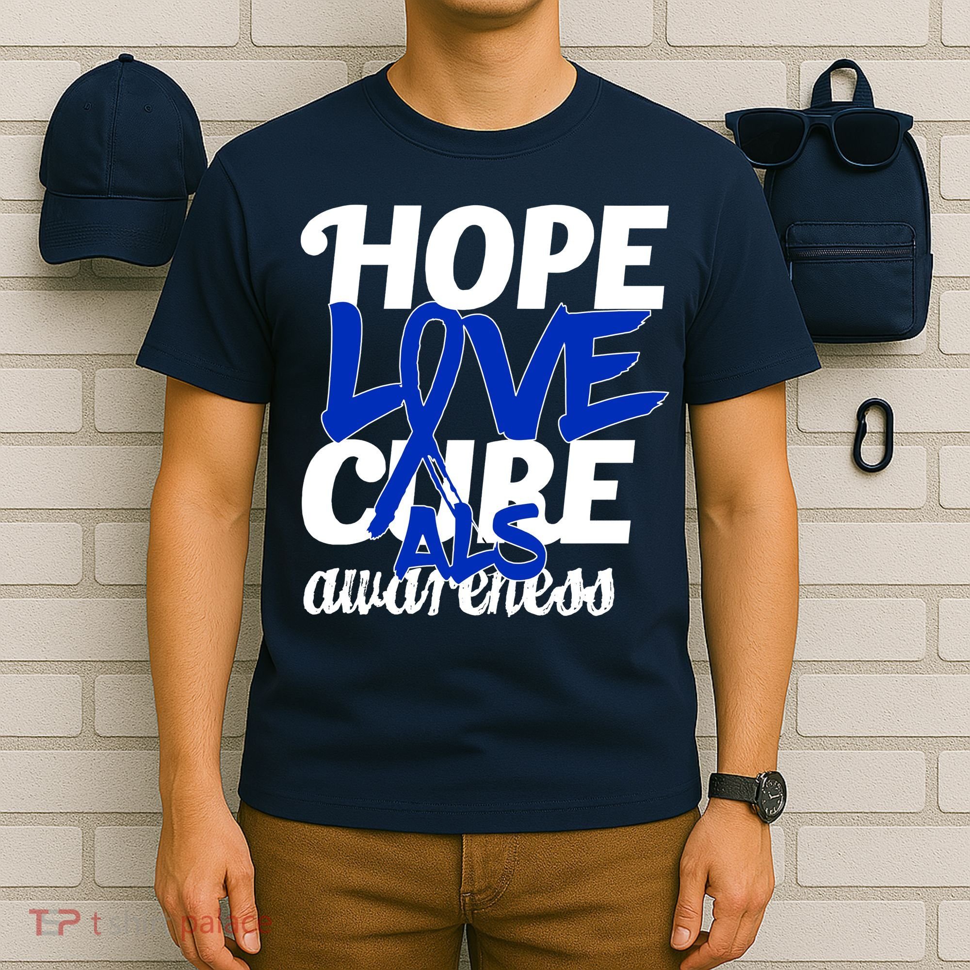 Hope Love Cure ALS Awareness T-Shirt