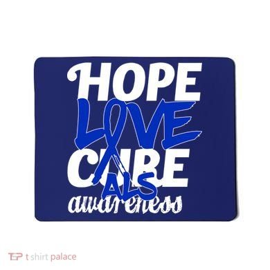 Hope Love Cure ALS Awareness Mousepad