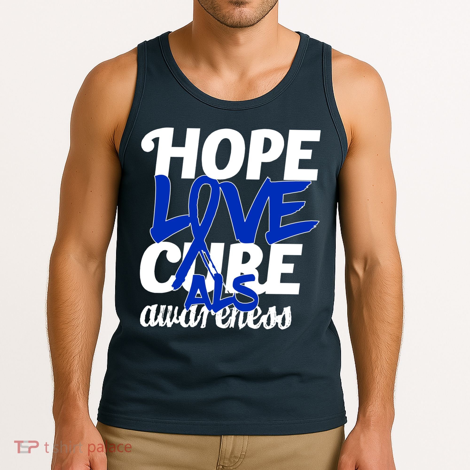 Hope Love Cure ALS Awareness Tank Top