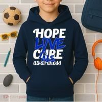 Hope Love Cure ALS Awareness Kids Hoodie thumb 2