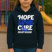 Hope Love Cure ALS Awareness Kids Hoodie thumb 3