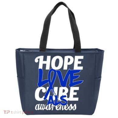 Hope Love Cure ALS Awareness Tote Bag