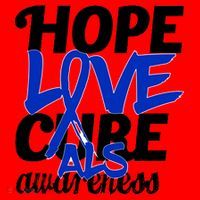 Hope Love Cure ALS Awareness Santa Hat thumb 1
