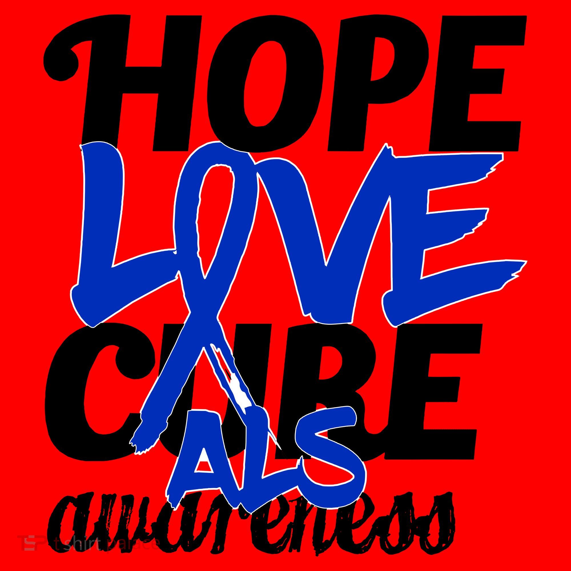 Hope Love Cure ALS Awareness Santa Hat