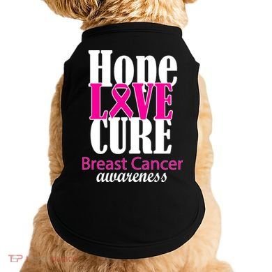 Hope Love Cure Breast Cancer Awareness Doggie Tank