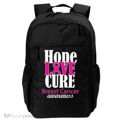 Hope Love Cure Breast Cancer Awareness Backpack