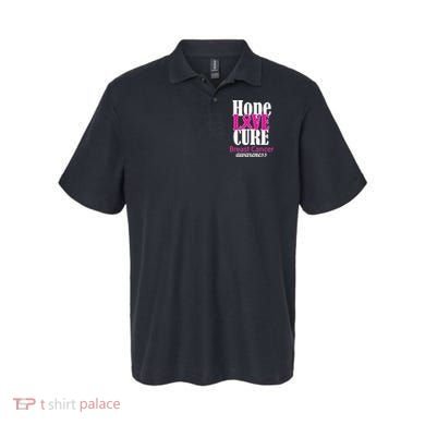 Hope Love Cure Breast Cancer Awareness Polo