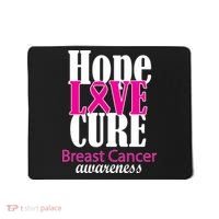 Hope Love Cure Breast Cancer Awareness Mousepad thumb 0