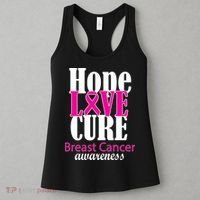 Hope Love Cure Breast Cancer Awareness Women's Tank Top thumb 3