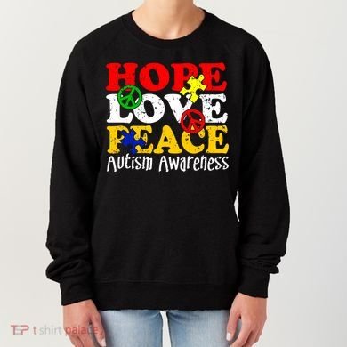 Hope Love Peace Autism Women's Sweatshirt