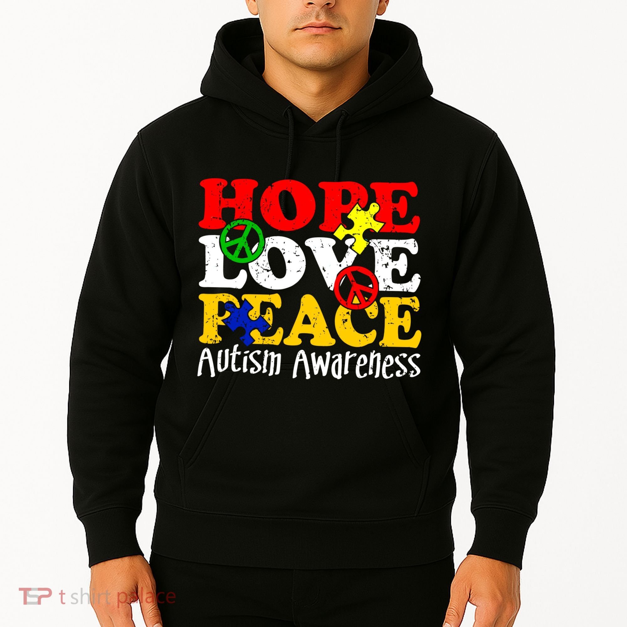 Hope Love Peace Autism Hoodie