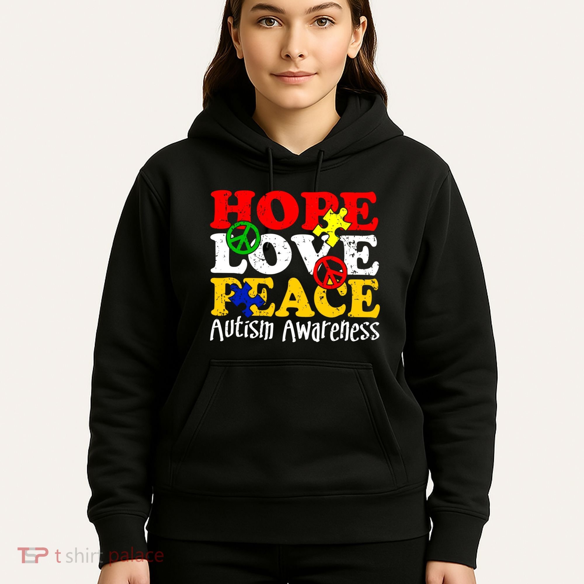 Hope Love Peace Autism Hoodie